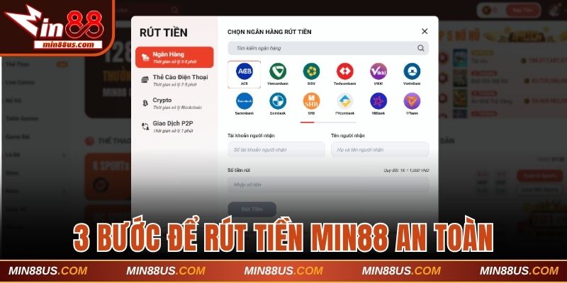 Rút tiền Min88